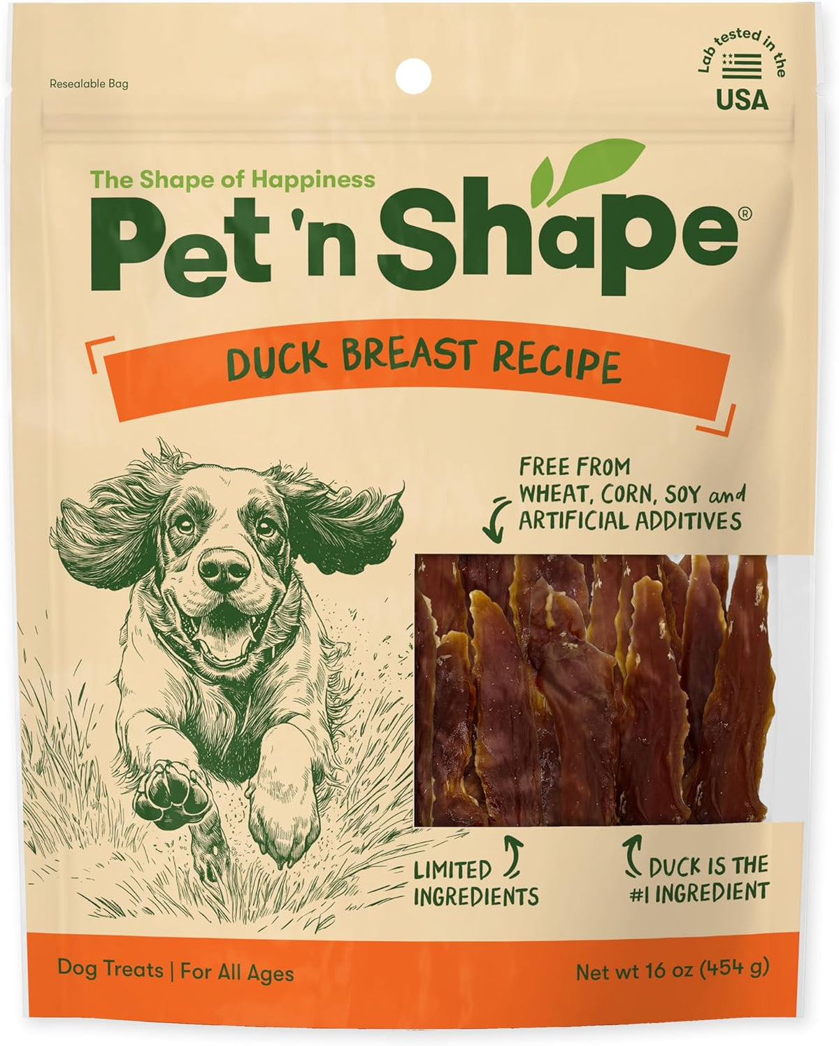 Duck Breast Jerky Dog Treats - 16 Ounce